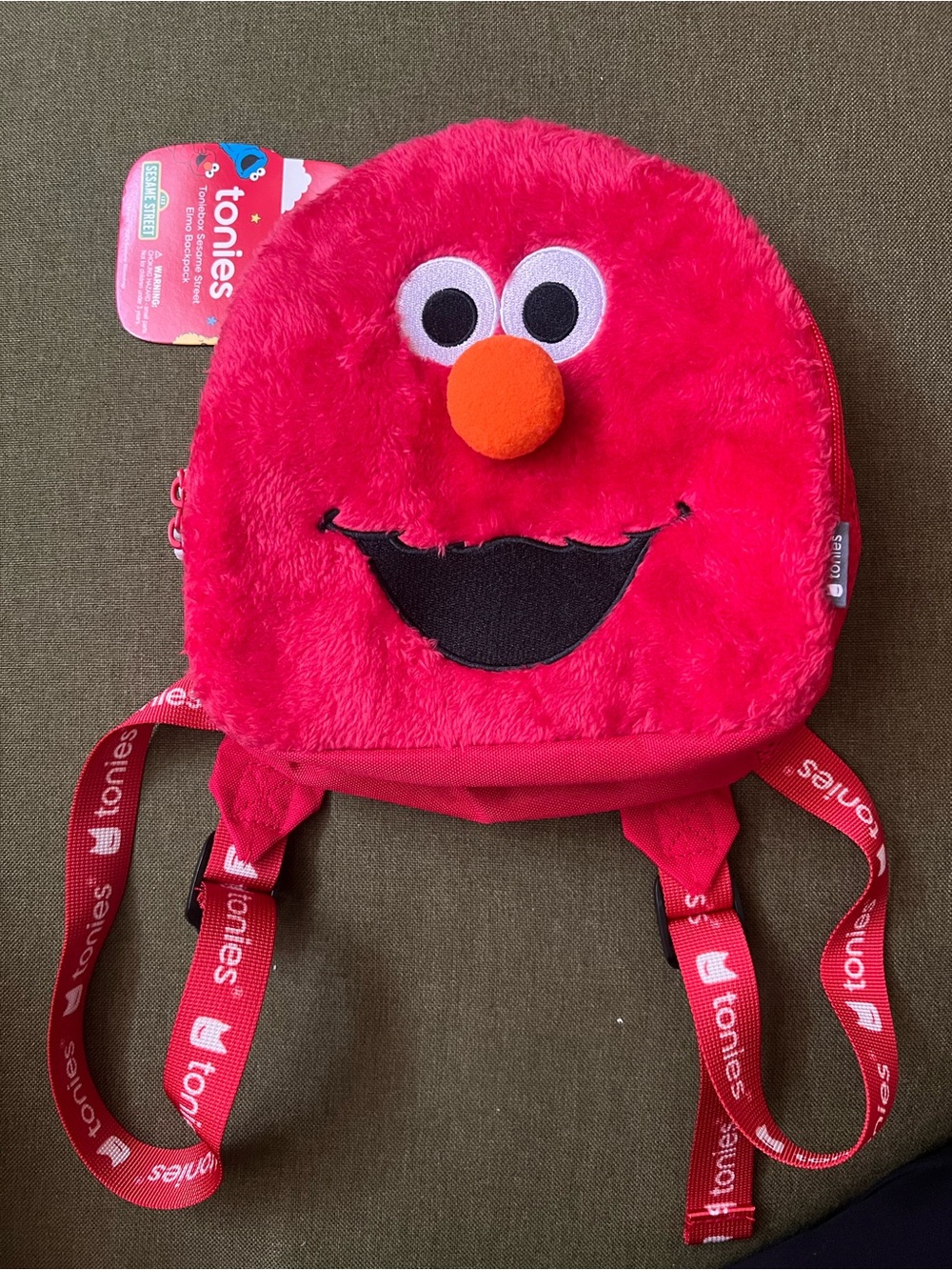 Tonies Plush Elmo Toniebox Carrier Backpack